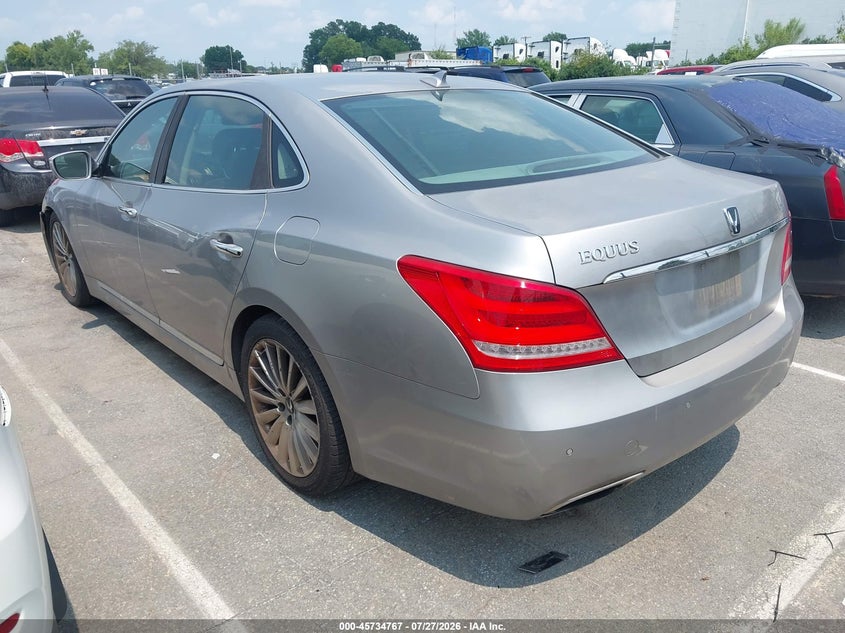 Vin: kmhgh4jh2eu078519, lot: 46233471, hyundai equus signature 20143
