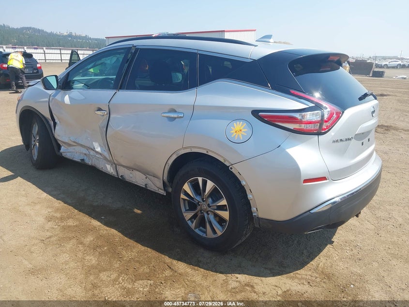Vin: 5n1az2mh5hn105956, lot: 46233477, nissan murano platinum/s/sl/sv 20173