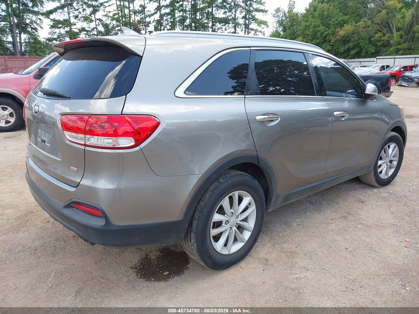 Vin: 5xypg4a37jg375860, lot: 46233484, kia sorento 2.4l lx 20184