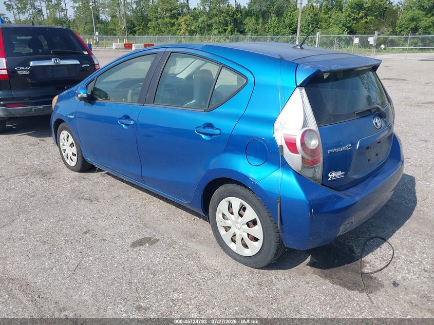 Vin: jtdkdtb38e1065539, lot: 46233497, toyota prius c one 20143
