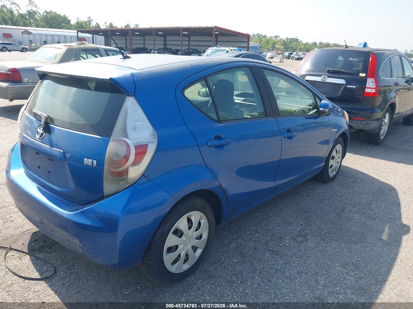 Vin: jtdkdtb38e1065539, lot: 46233497, toyota prius c one 20144
