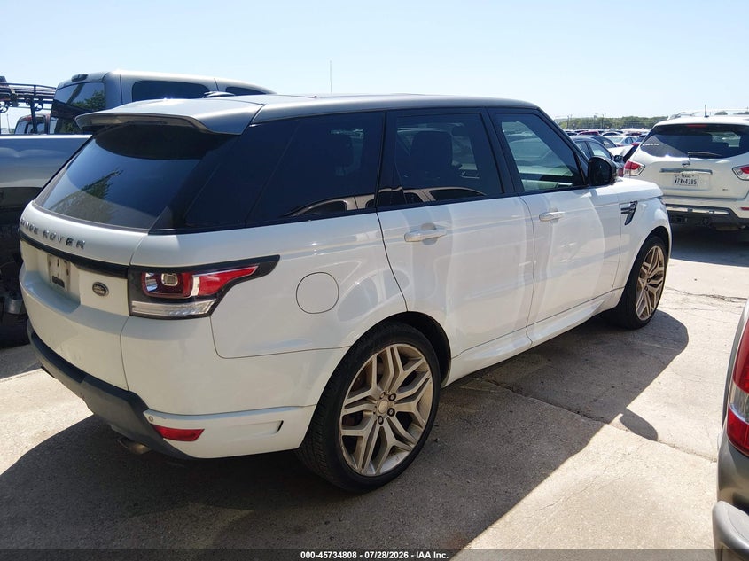 Vin: salwv2ef0ea334740, lot: 46233512, land rover range rover sport 5.0l v8 supercharged autobiography 20144