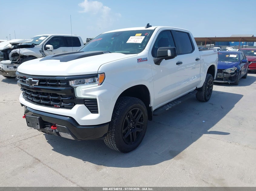 Vin: 3gcudfel6ng587058, lot: 46233522, chevrolet silverado 1500 4wd  short bed lt trail boss 20222