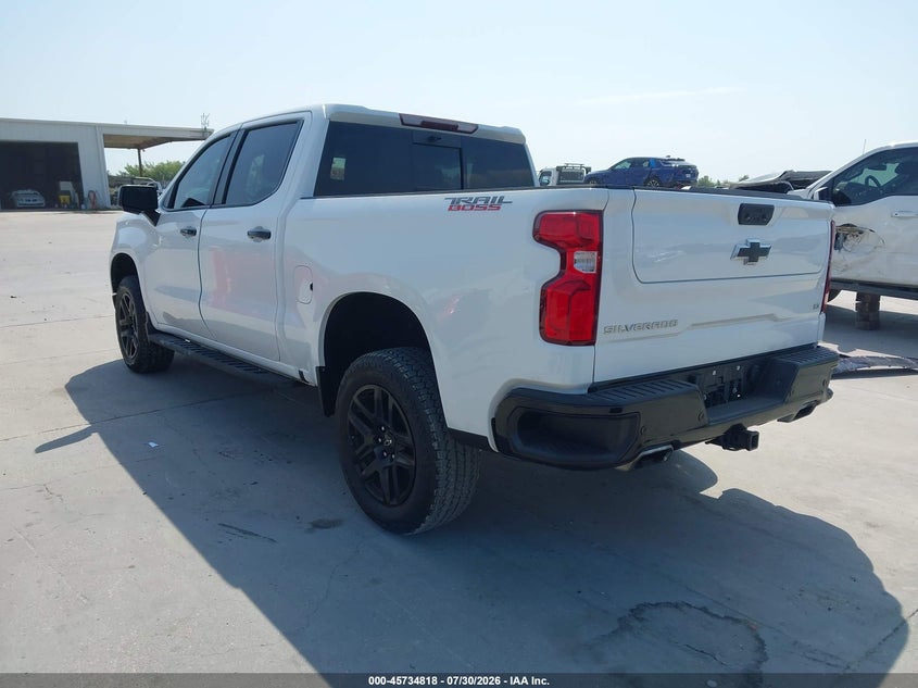 Vin: 3gcudfel6ng587058, lot: 46233522, chevrolet silverado 1500 4wd  short bed lt trail boss 20223