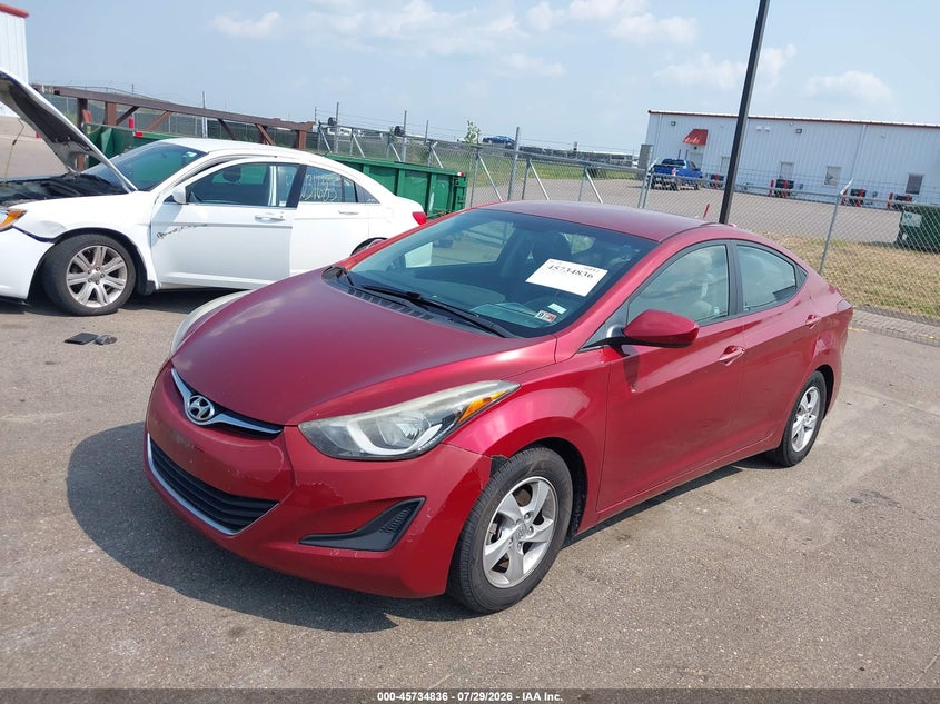 Vin: 5npdh4ae9fh621650, lot: 46233540, hyundai elantra se 20152