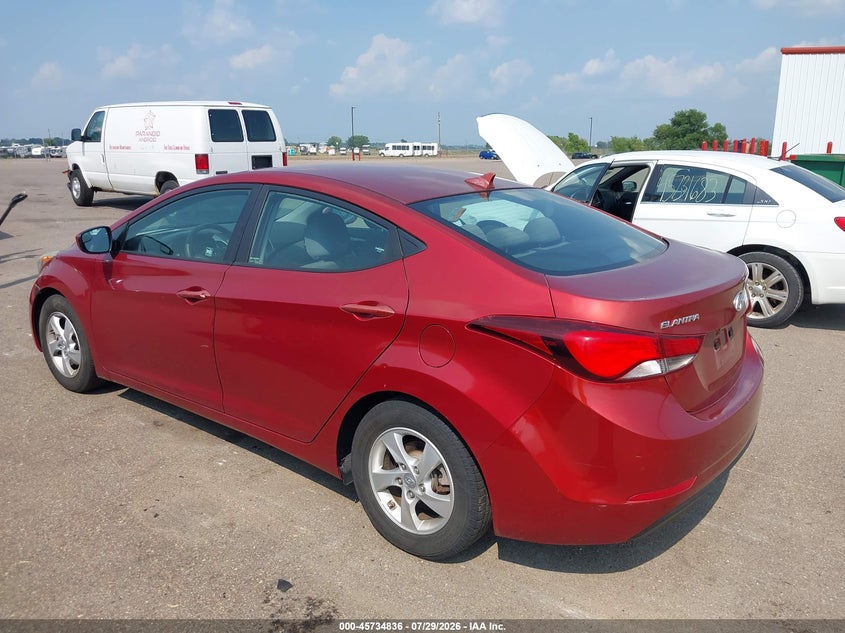 Vin: 5npdh4ae9fh621650, lot: 46233540, hyundai elantra se 20153