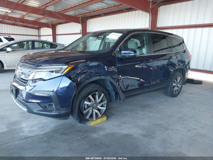 Vin: 5fnyf6h53nb037590, lot: 46233552, honda pilot awd ex-l 20222