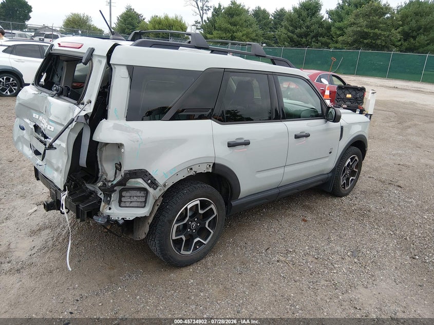 Vin: 3fmcr9b67mra11894, lot: 46233606, ford bronco sport big bend 20214