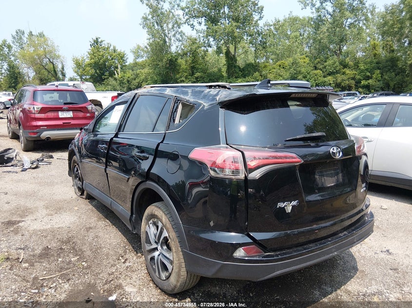 Vin: 2t3bfrev8hw643560, lot: 46233659, toyota rav4 le 20173