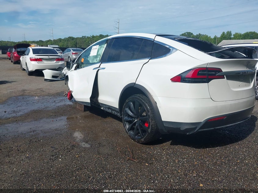 Vin: 5yjxcde47mf319492, lot: 46233667, tesla model x performance dual motor all-wheel drive 20213