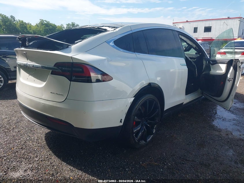 Vin: 5yjxcde47mf319492, lot: 46233667, tesla model x performance dual motor all-wheel drive 20214