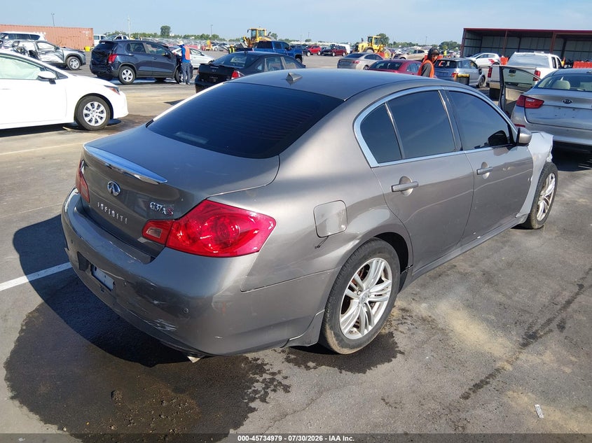 2012 INFINITI G SEDAN 3.7L V-6 DOHC, VVT, 328HP