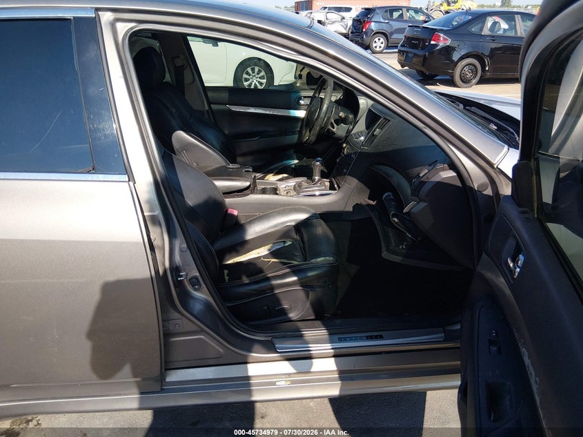 2012 INFINITI G SEDAN 3.7L V-6 DOHC, VVT, 328HP