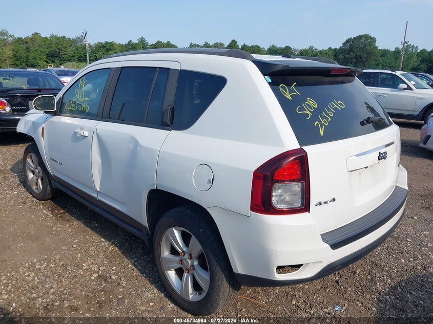 Vin: 1c4njdeb9gd617341, lot: 46233698, jeep compass latitude 20163