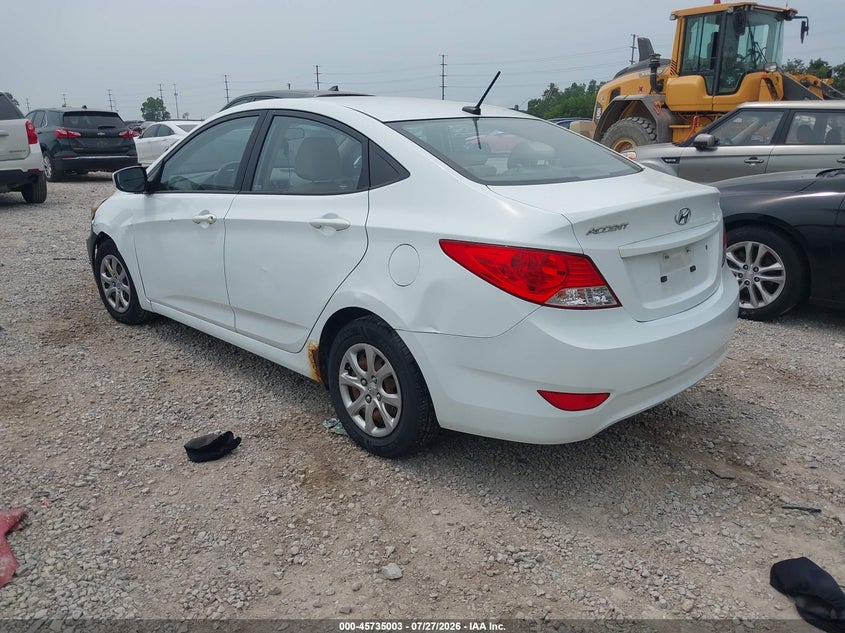 Vin: kmhct4ae7du381071, lot: 46233707, hyundai accent gls 20133