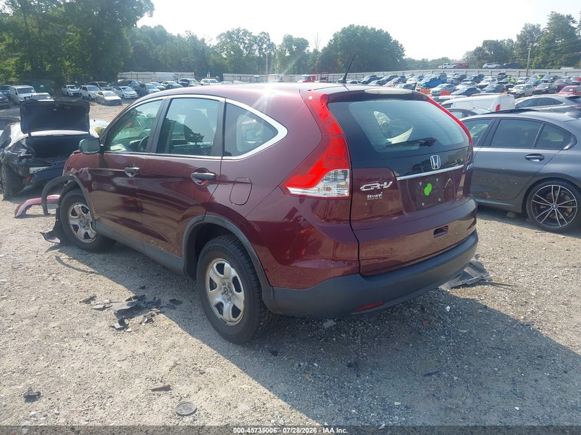 Vin: 5j6rm4h36cl063036, lot: 46233710, honda cr-v lx 20123