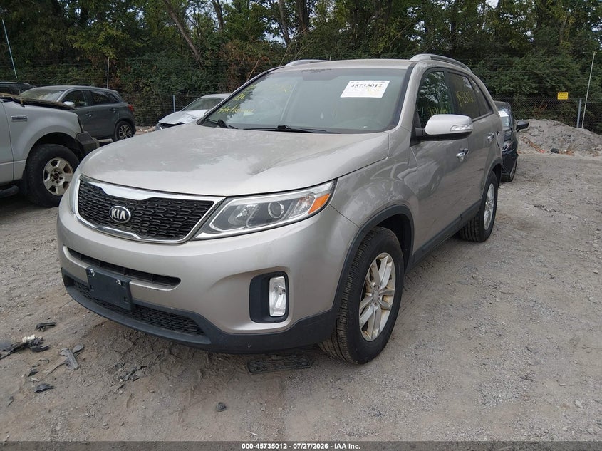 Vin: 5xykt4a73eg489529, lot: 46233716, kia sorento lx v6 20142