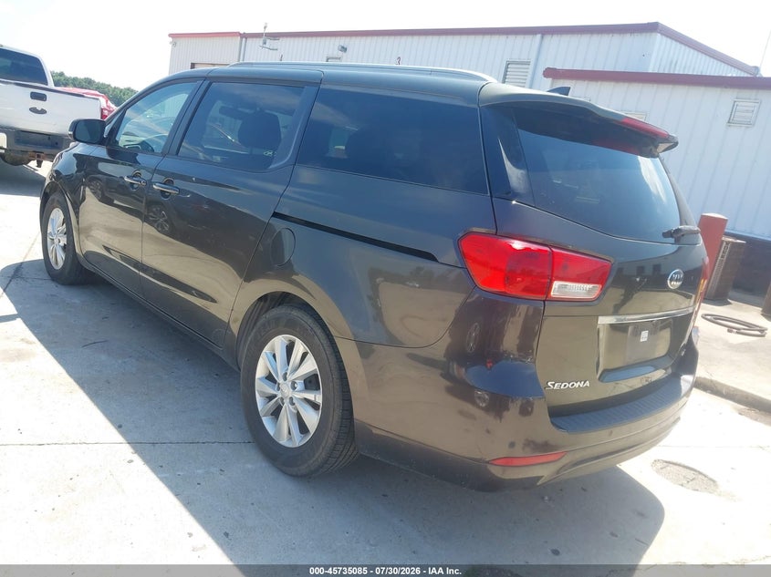 Vin: kndmb5c15f6032722, lot: 46233789, kia sedona lx 20153
