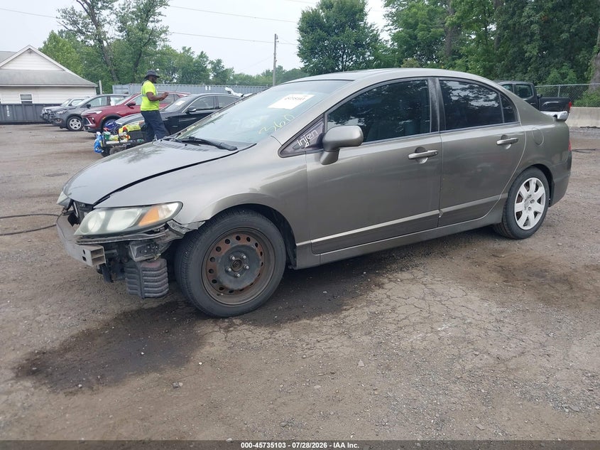 2008 Honda Civic, Front End, IAAI, VIN 2HGFA16828H314610 — photo 2
