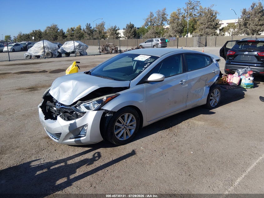 Vin: 5npdh4ae8fh571615, lot: 46233835, hyundai elantra se 20152