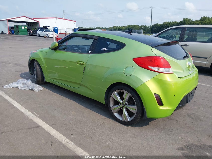 Vin: kmhtc6ad6cu059149, lot: 46233840, hyundai veloster base w/black 20123