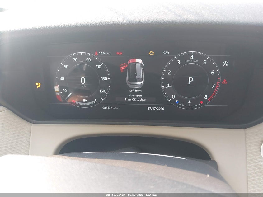 2018 LAND ROVER RANGE ROVER VELAR auction photo 7