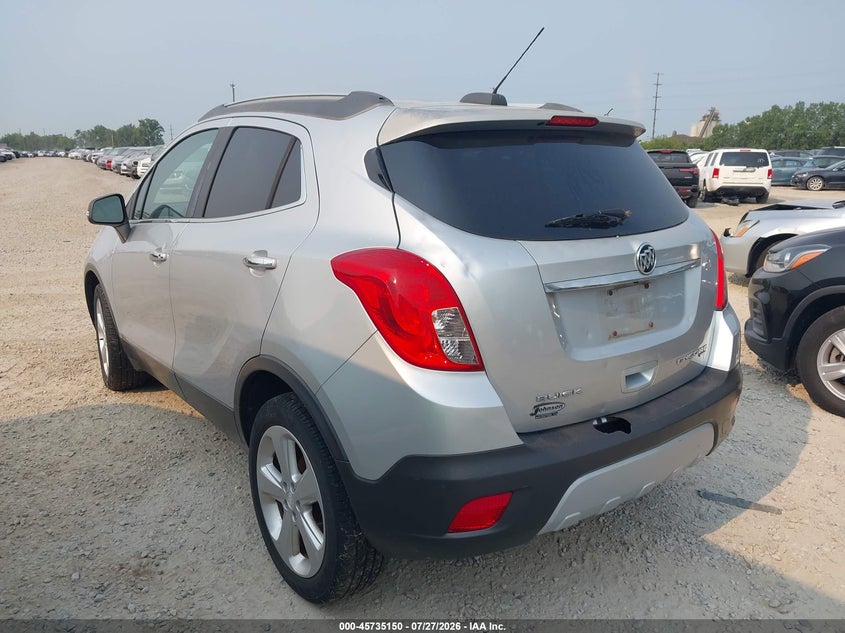 Vin: kl4cjesb5fb033590, lot: 46233854, buick encore 20153