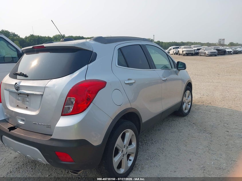 Vin: kl4cjesb5fb033590, lot: 46233854, buick encore 20154