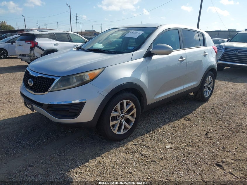 Vin: kndpb3ac2g7808905, lot: 46233864, kia sportage lx 20162