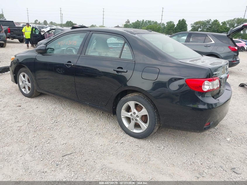 Vin: 2t1bu4ee6cc910657, lot: 46233879, toyota corolla le 20123