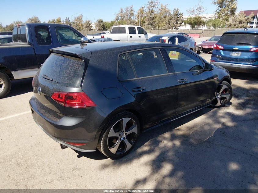 Vin: 3vw4t7au3fm081520, lot: 46233899, volkswagen golf gti 2.0t autobahn 4-door 20154
