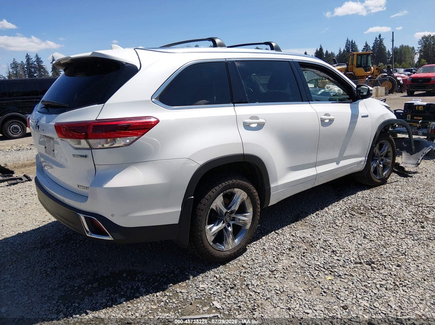 Vin: 5tddgrfh0ks055708, lot: 46233932, toyota highlander hybrid limited platinum 20194