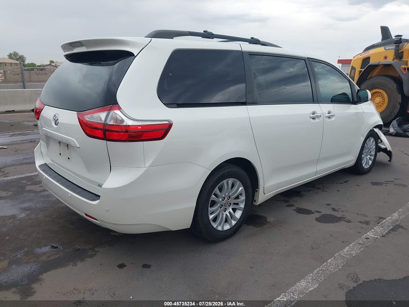 Vin: 5tdyz3dc4hs791561, lot: 46233938, toyota sienna xle 8 passenger 20174