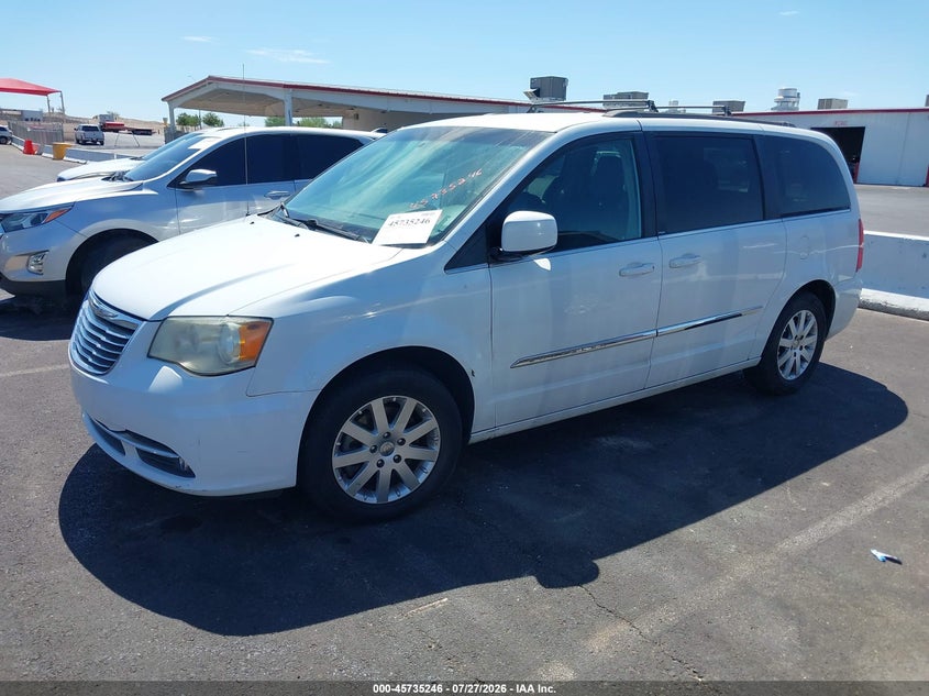 Vin: 2c4rc1bg8er242918, lot: 46233950, chrysler town & country touring 20142