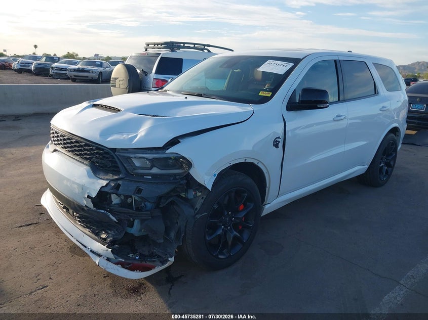 Vin: 1c4sdjh90pc677788, lot: 46233985, dodge durango srt hellcat premium awd 20232