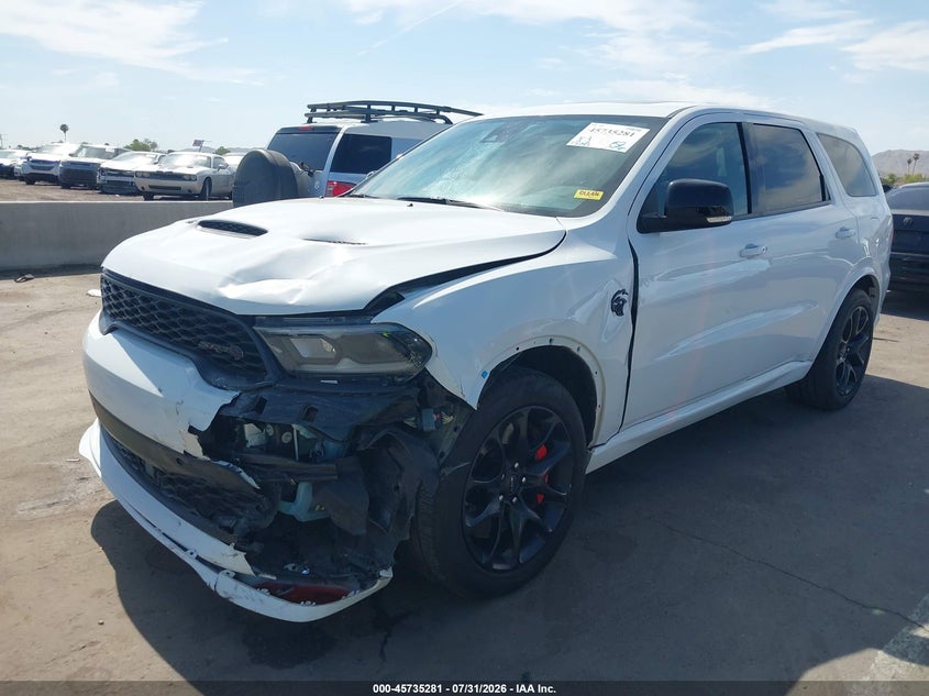 Vin: 1c4sdjh90pc677788, lot: 46233985, dodge durango srt hellcat premium awd 20232