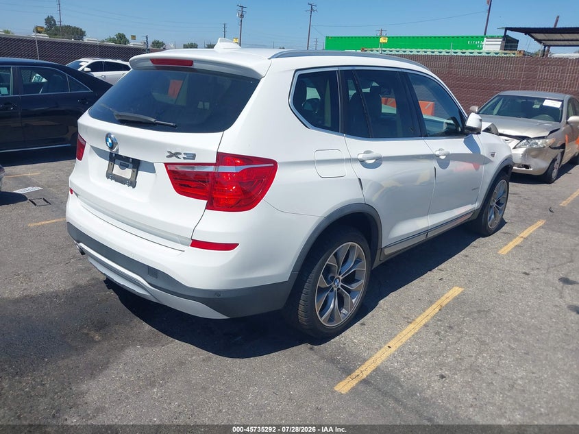 Vin: 5uxwx9c50f0d54841, lot: 46233996, bmw x3 xdrive28i 20154