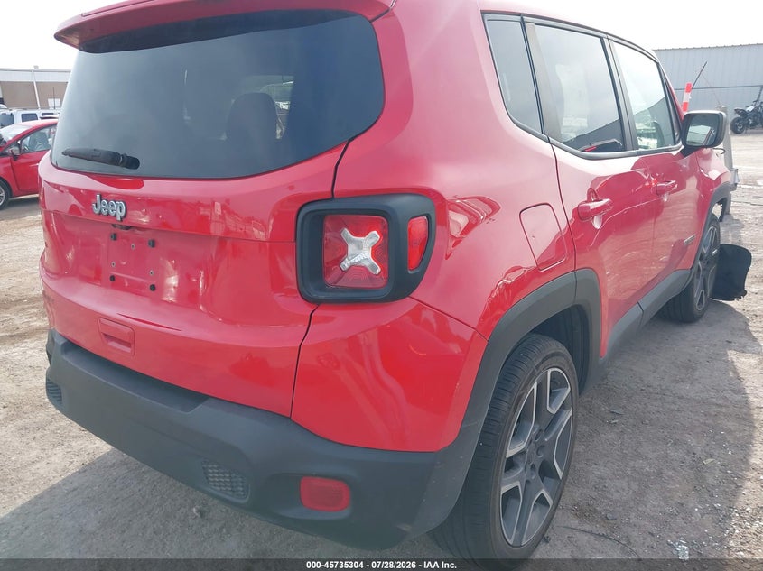 Vin: zacnjaab8lpm10386, lot: 46234008, jeep renegade jeepster fwd 20204