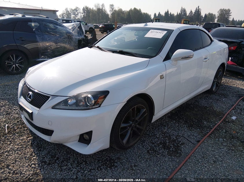 Vin: jthff2c20e2531730, lot: 46234018, lexus is 250c 20142