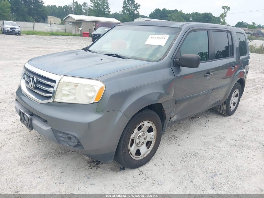 Vin: 5fnyf4h24cb056849, lot: 46234027, honda pilot lx 20122