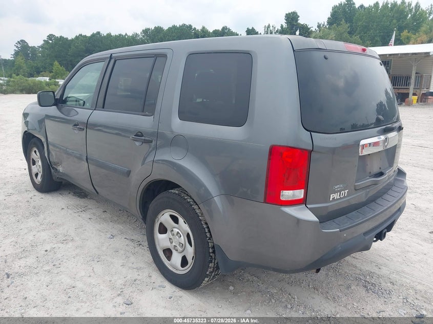 Vin: 5fnyf4h24cb056849, lot: 46234027, honda pilot lx 20123
