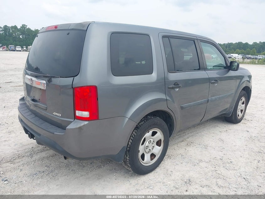 Vin: 5fnyf4h24cb056849, lot: 46234027, honda pilot lx 20124