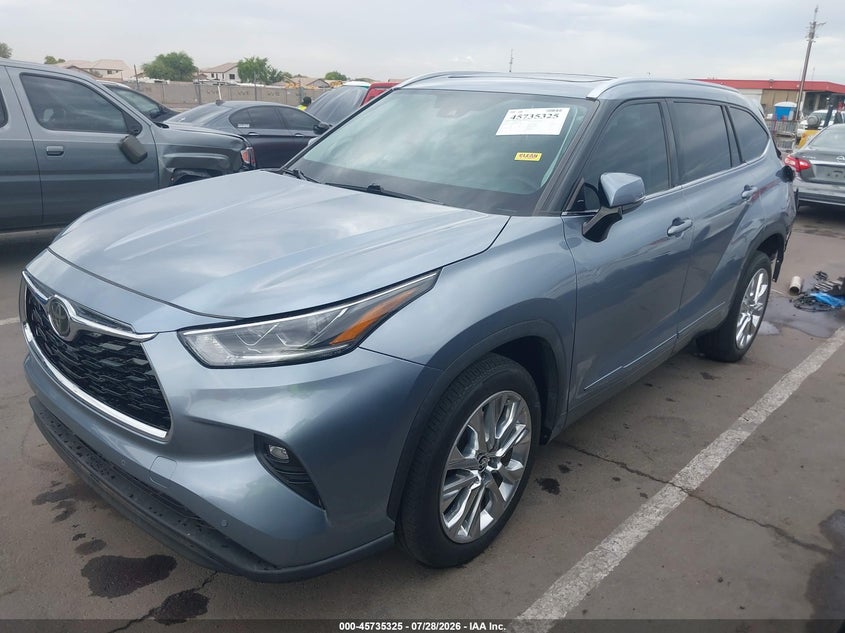 Vin: 5tdyzrah5ms033208, lot: 46234029, toyota highlander limited 20212