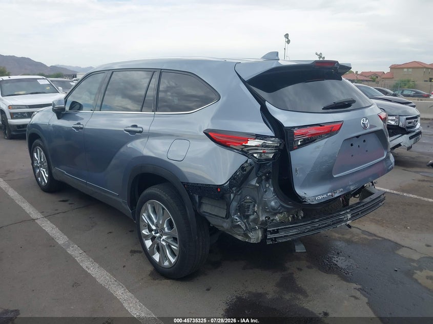 Vin: 5tdyzrah5ms033208, lot: 46234029, toyota highlander limited 20213