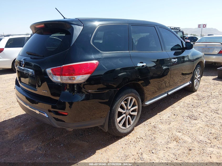 Vin: 5n1ar2mmxec602019, lot: 46234050, nissan pathfinder s 20144