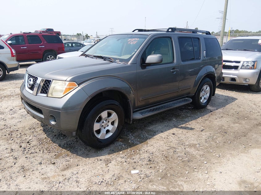 2007 Nissan Pathfinder, Звичайний знос, IAAI, VIN 5N1AR18U57C606468 — фото 2