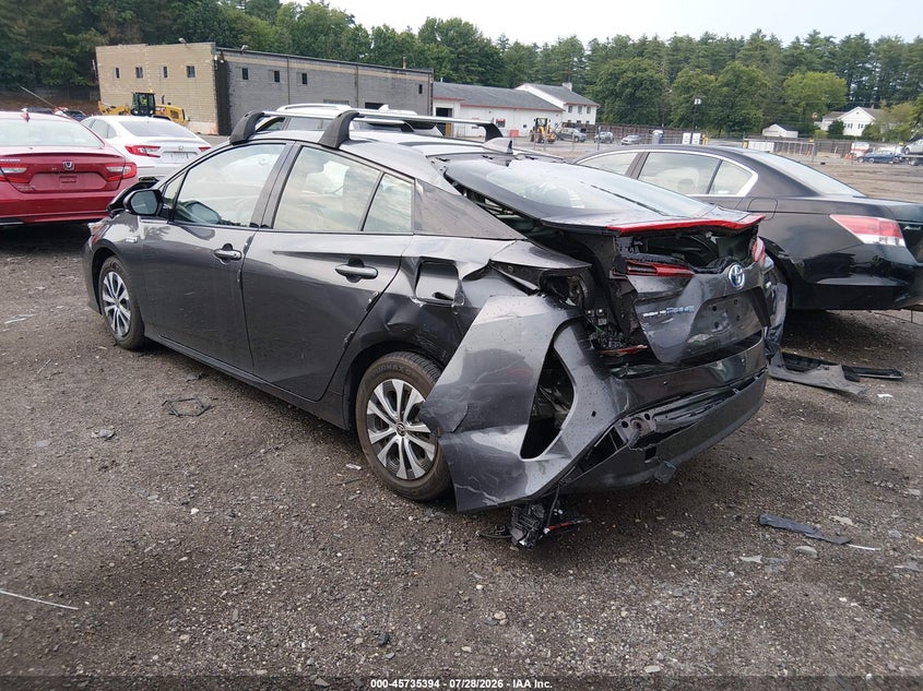 Vin: jtdkarfp5l3121219, lot: 46234098, toyota prius prime limited 20203