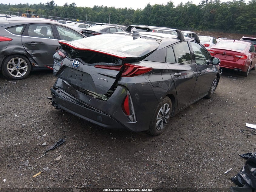 Vin: jtdkarfp5l3121219, lot: 46234098, toyota prius prime limited 20204