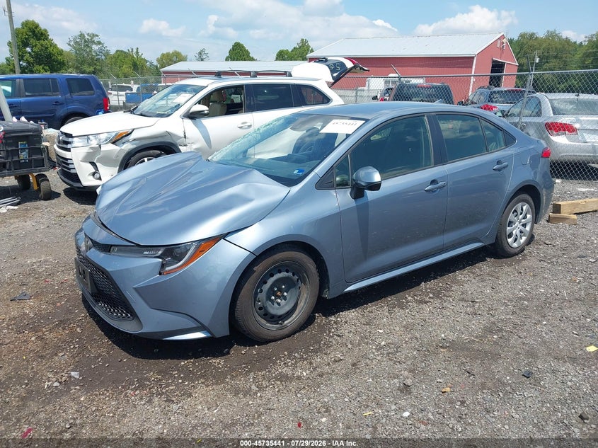 Vin: jtdepmae1nj211776, lot: 46234145, toyota corolla le 20222