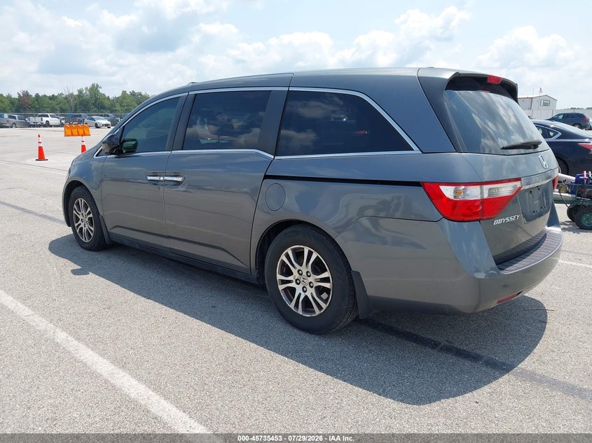 Vin: 5fnrl5h68cb100728, lot: 46234157, honda odyssey ex-l 20123